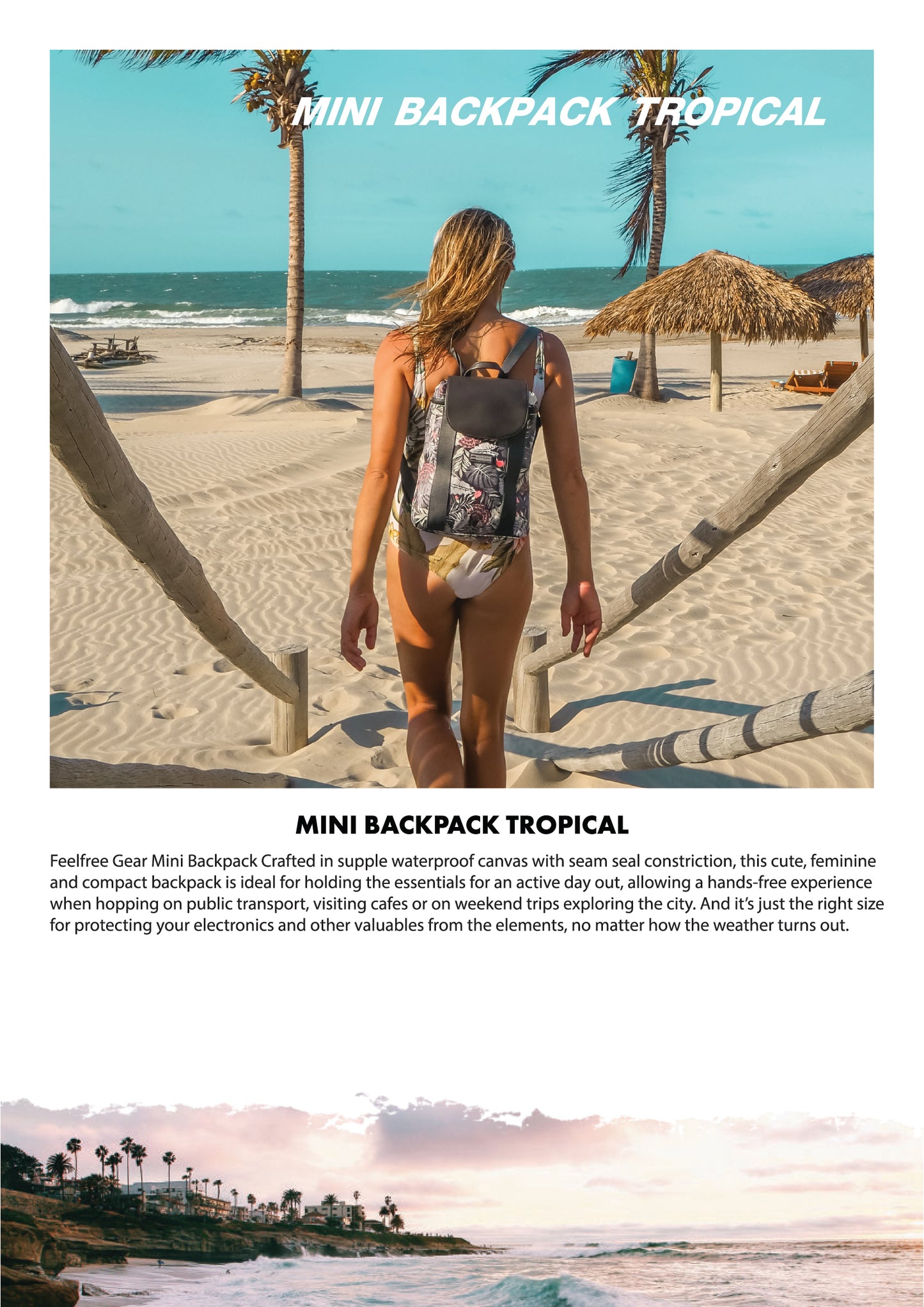 กระเป๋าเป้กันน้ำ พรีเมี่ยม TROPICAL MINI BACKPACK