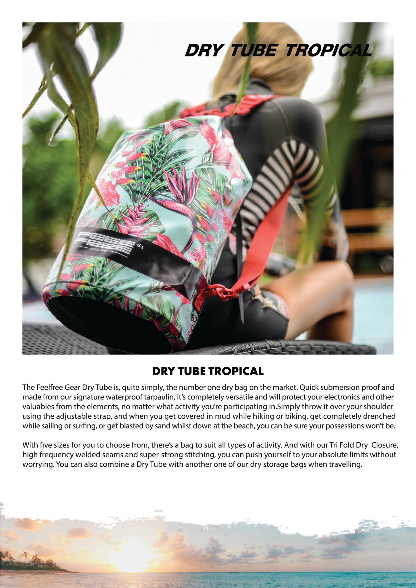 Waterproof bag, waterproof bag, premium TROPICAL TUBE