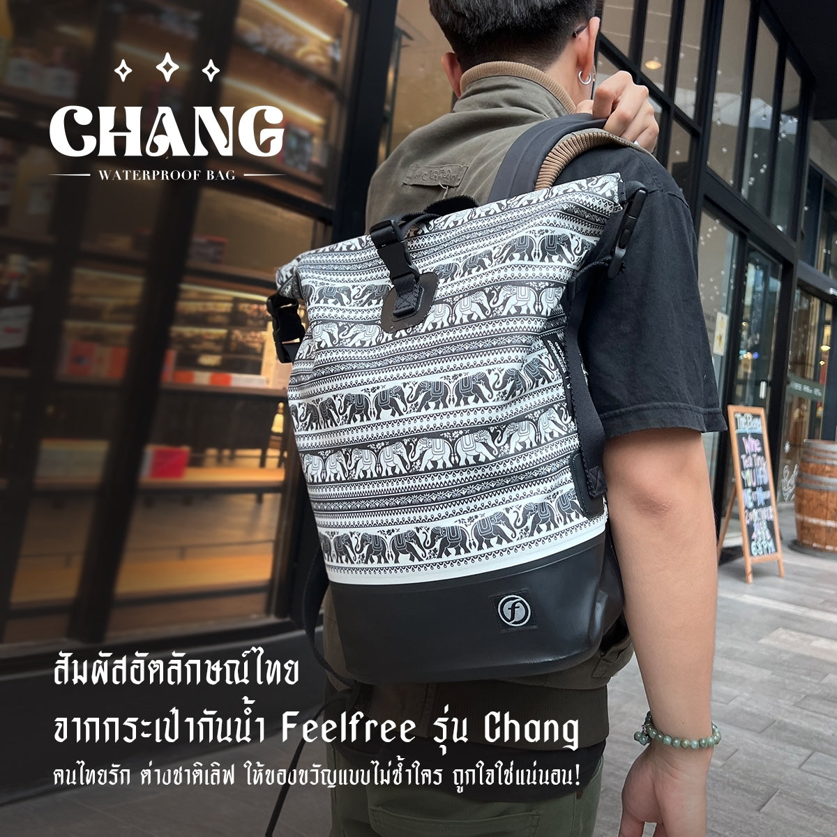 FEELFREE MINI DRY TANK CHANG กระเป๋ากันน้ำ กระเป๋าเป้กันน้ำ รุ่นช้าง ความจุ 12 ลิตร