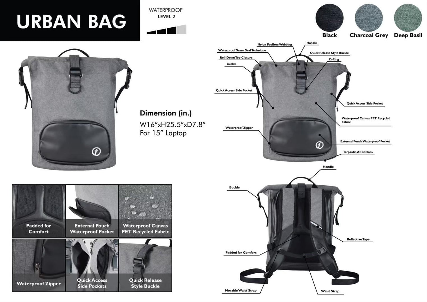 URBANION ECO BACKPACK L