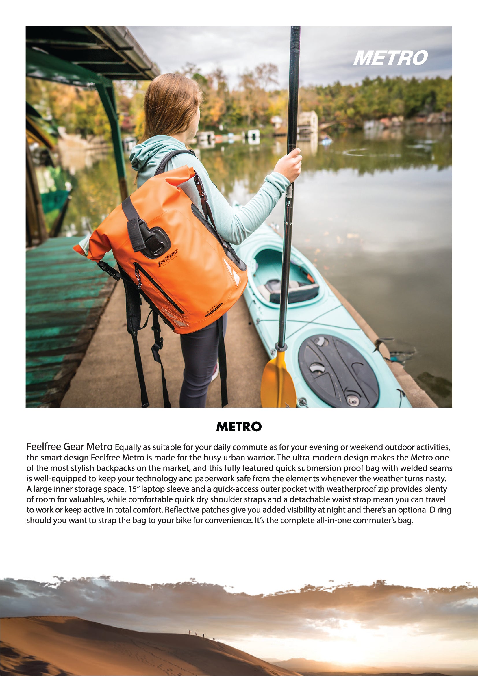 FEELFREE METRO Premium Waterproof Backpack