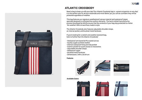 ATLANTIC CROSS BODY BAG waterproof shoulder bag