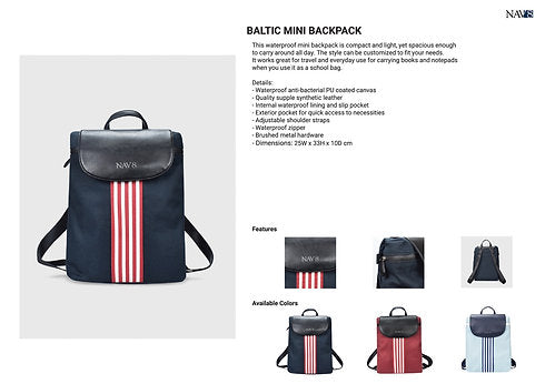 กระเป๋าเป้กันน้ำ พรีเมี่ยม BALTIC MINI BACKPACK