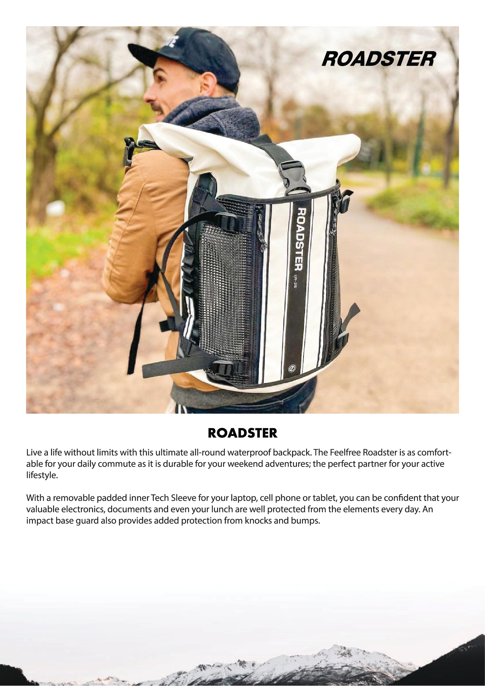 FEELFREE ROADSTER UR waterproof backpack