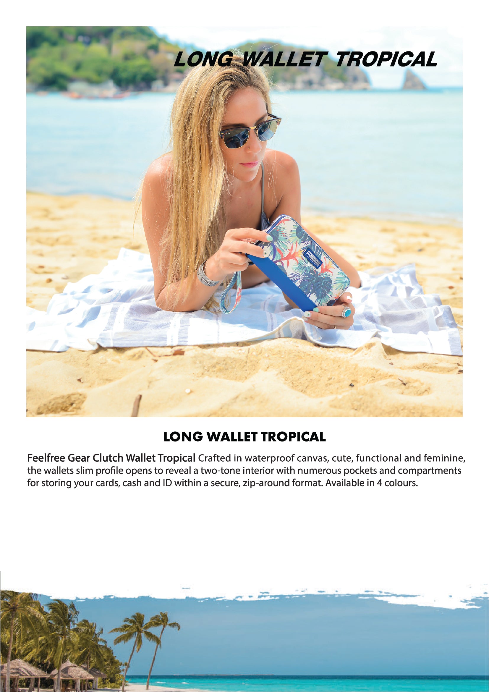 กระเป๋าสตางค์ แบบยาว พรีเมี่ยม TROPICAL LONG WALLET