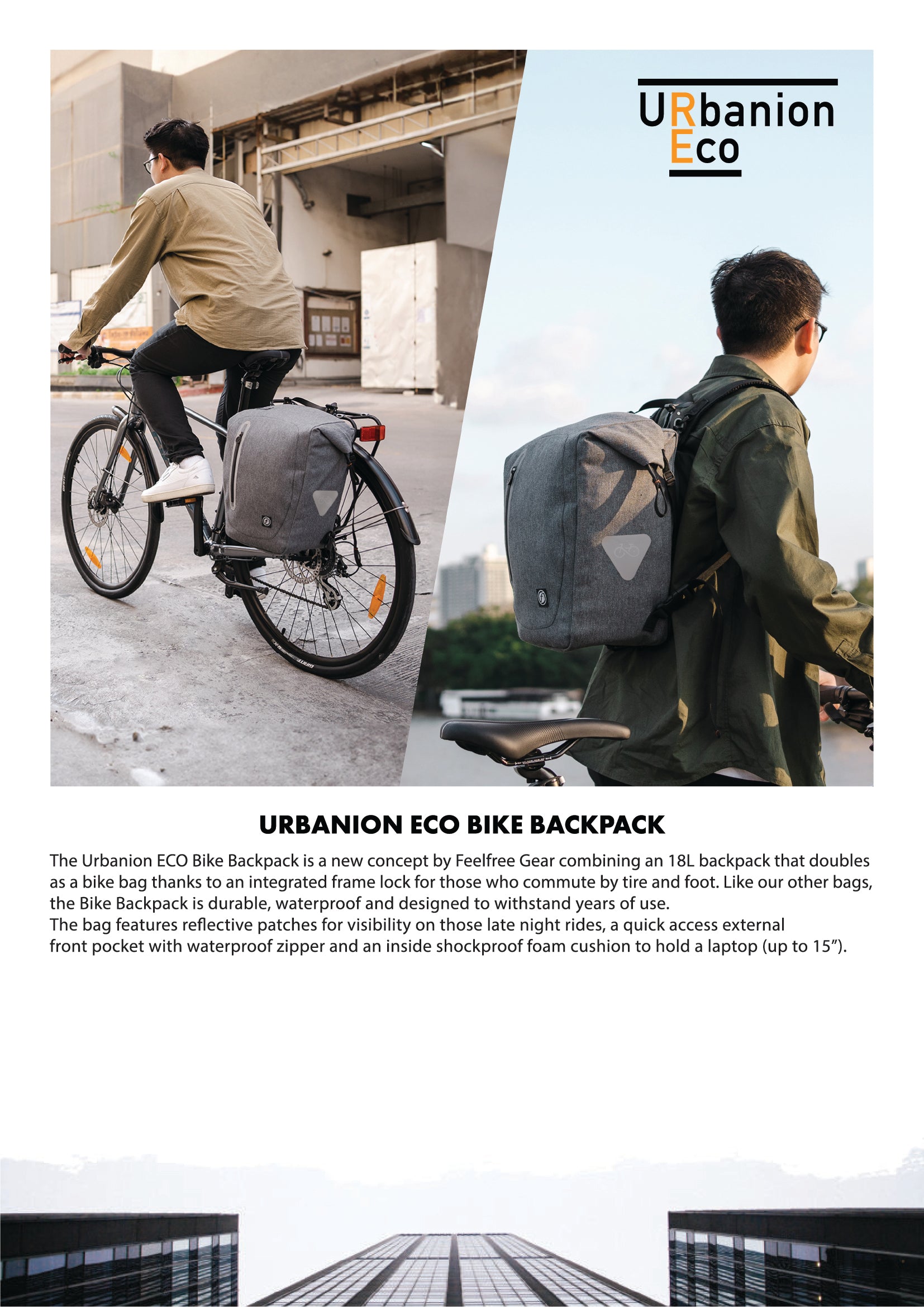 URBANION ECO BIKE BACK PACK
