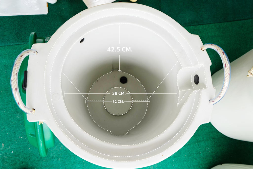 FEELFREE INNER BIN Ice bucket, cold storage bucket, fresh food or beverage container, can keep cold for 7-10 days, capacity 50L