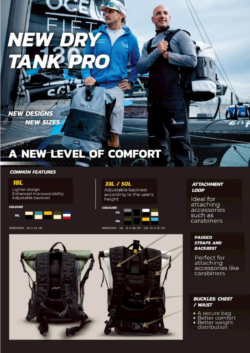 FEELFREE NEW DRY TANK PRO กระเป๋าเป้กันน้ำ 33L