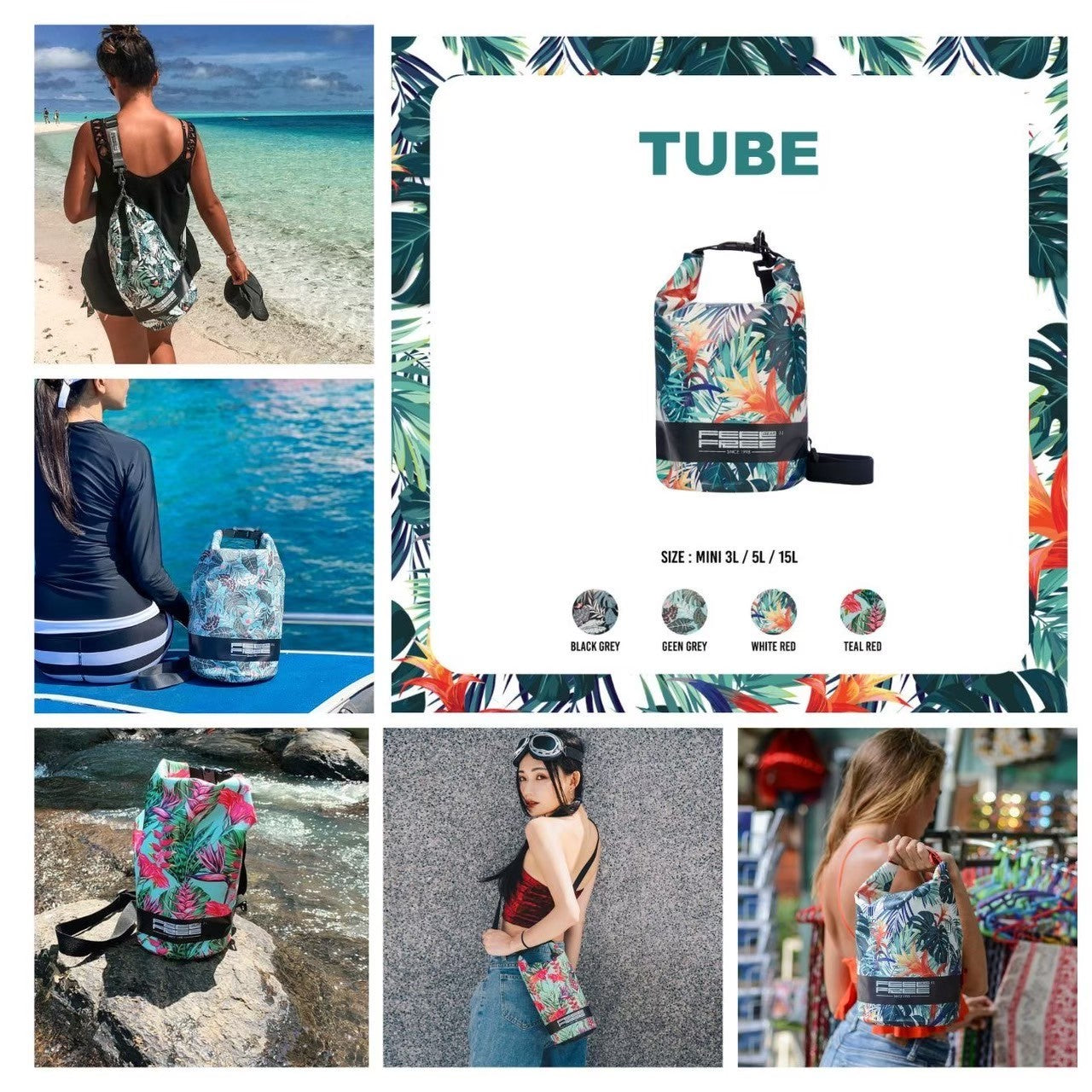 Waterproof bag, waterproof bag, premium TROPICAL TUBE