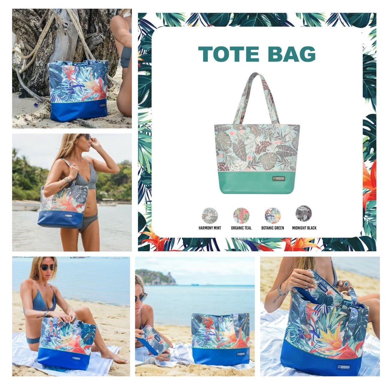 กระเป๋าสะพาย กันน้ำ พรีเมี่ยม FEELFREE TROPICAL TOTE BAG