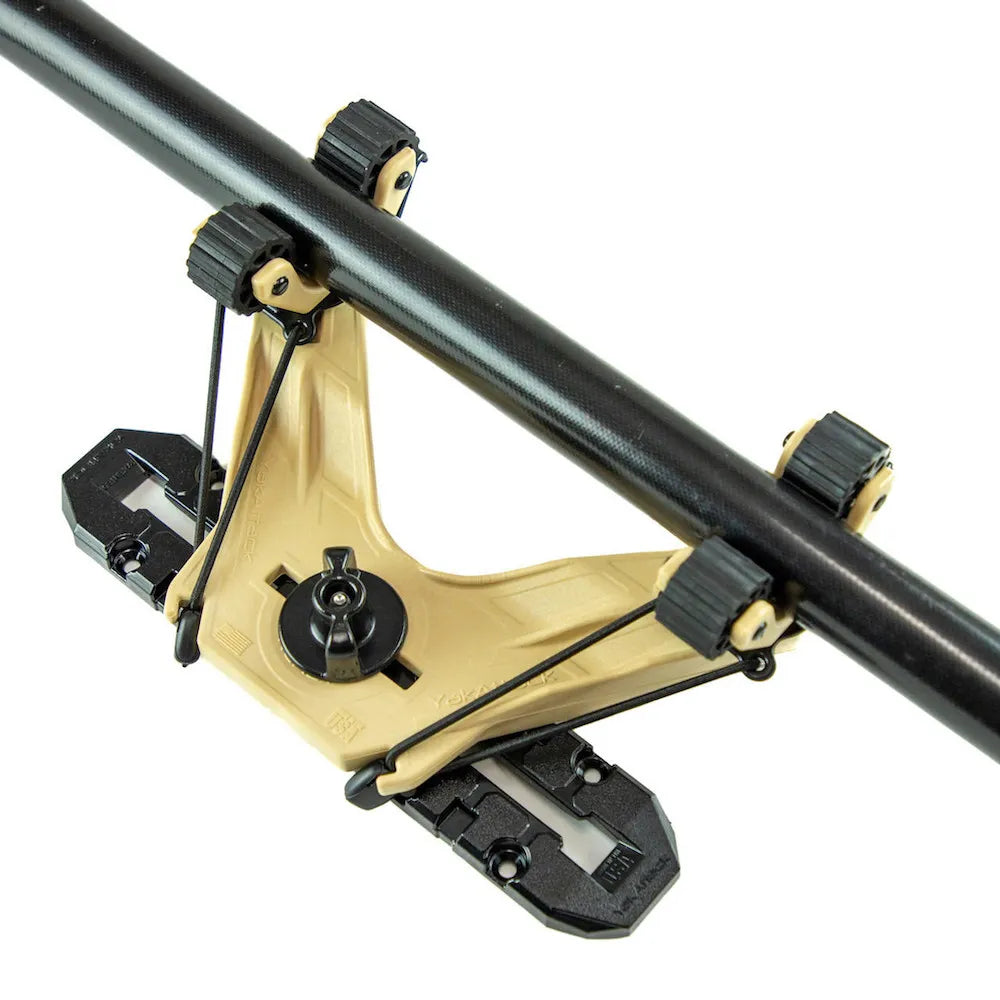 DoubleHeader with Dual RotoGrip Paddle Holders, Desert Sand.