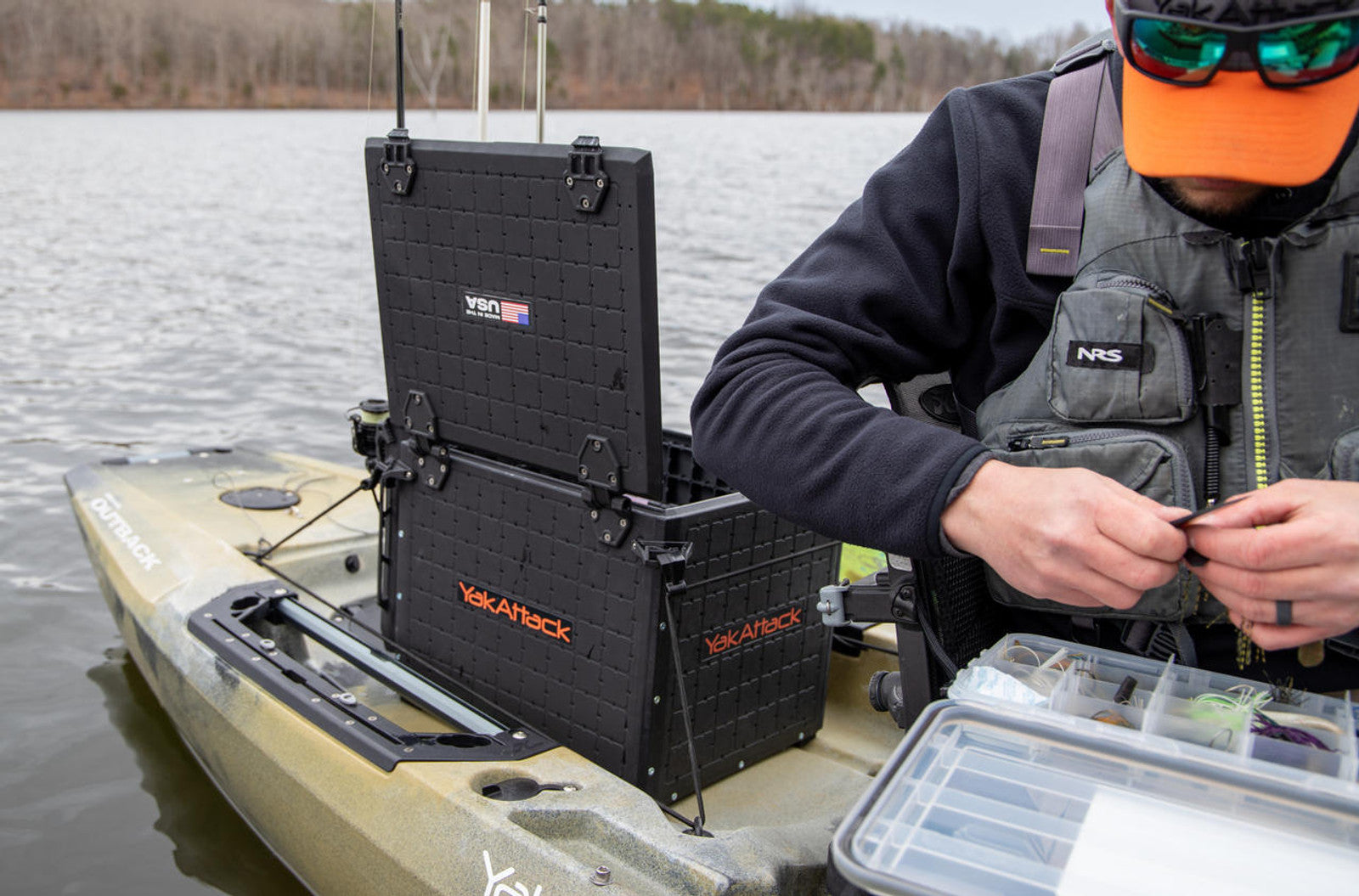 BlackPak Pro Kayak Fishing Crate - 13" x 16"