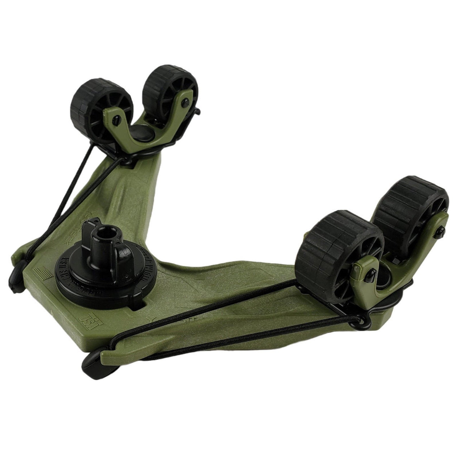 DoubleHeader with Dual RotoGrip Paddle Holders, Olive Green