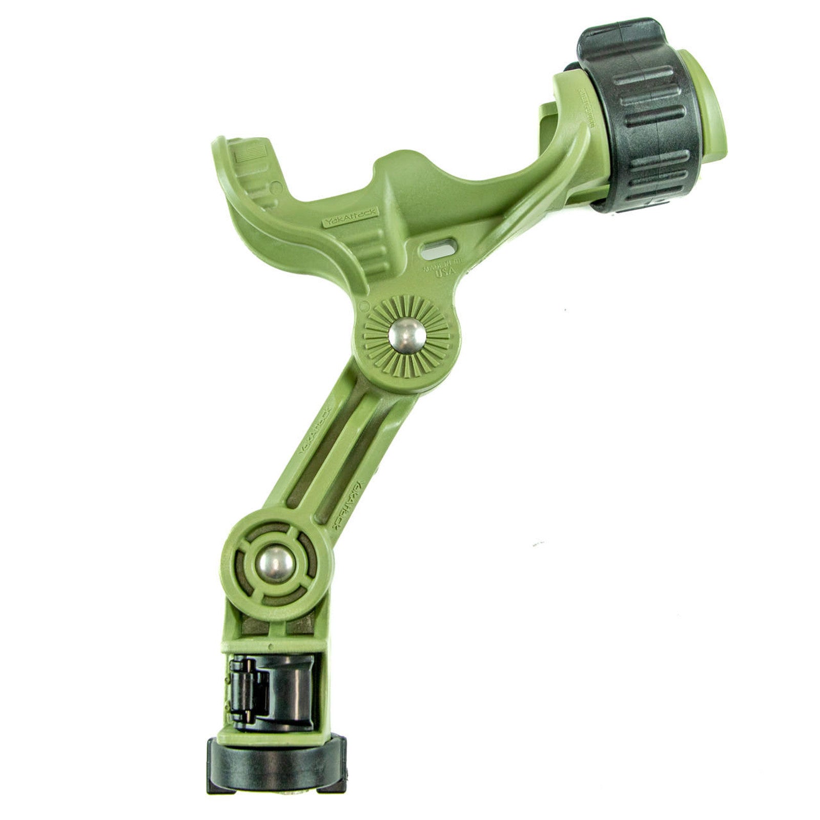 Omega Pro™ Rod Holder with Track Mounted LockNLoad™ Mounting System, Olive Green.