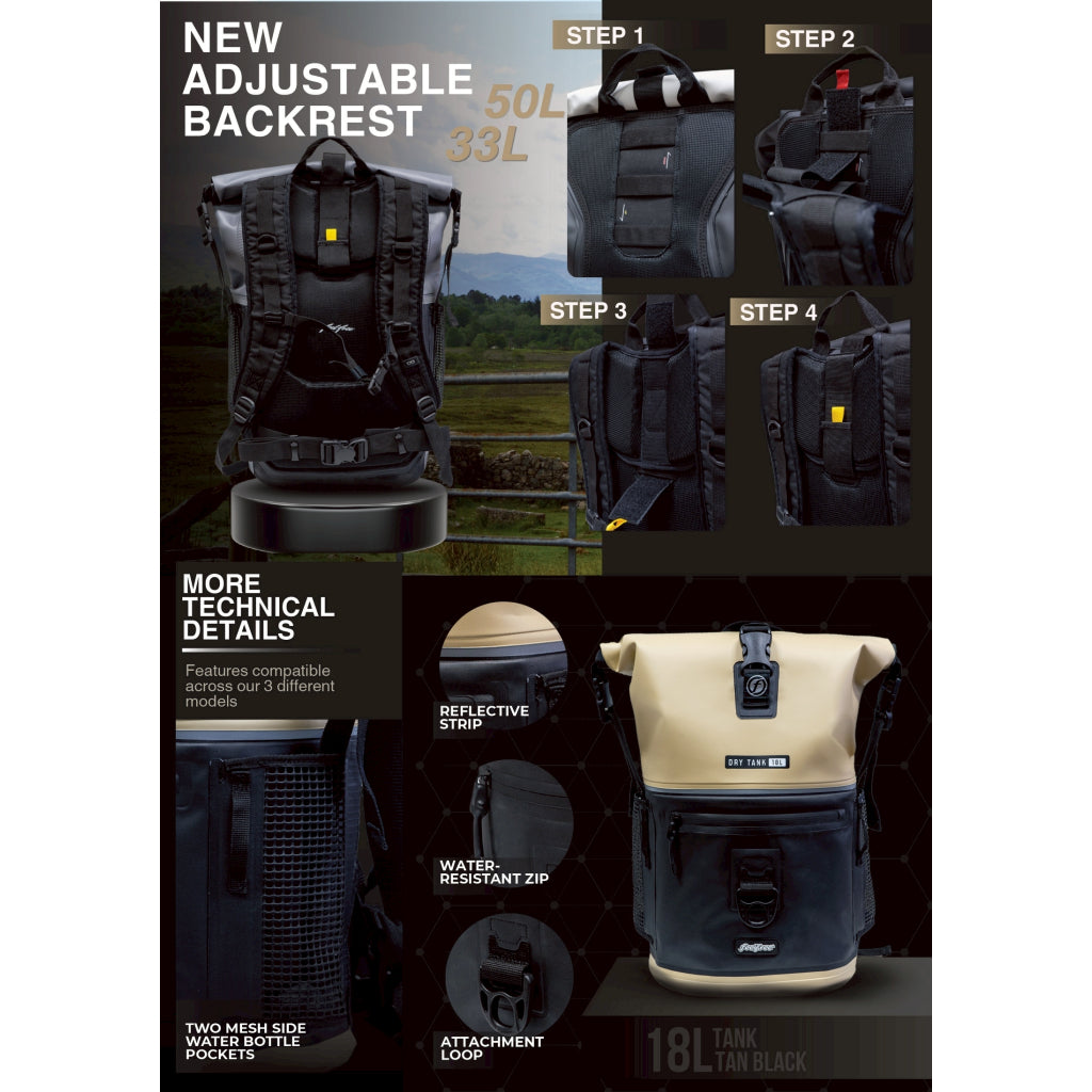 FEELFREE NEW DRY TANK PRO กระเป๋าเป้กันน้ำ 33L