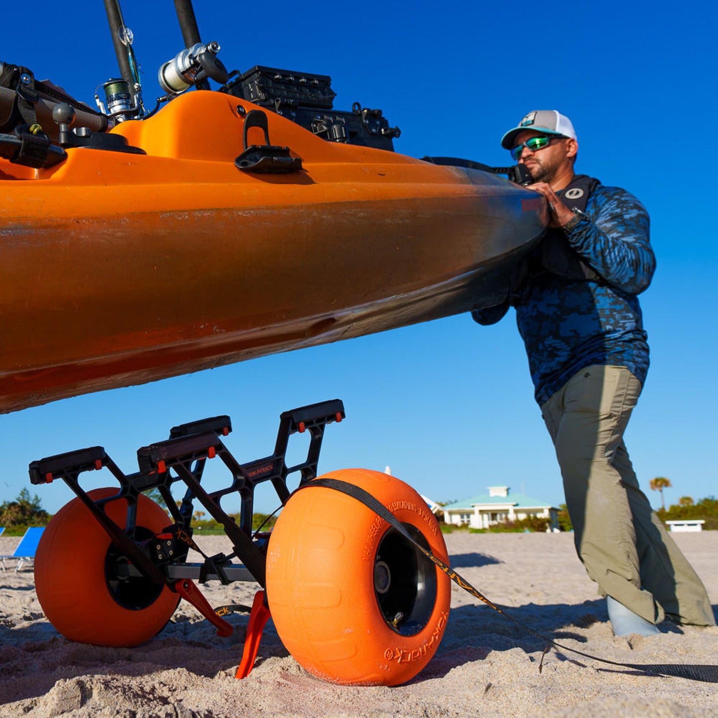 TowNStow Bunkster Kayak Cart with Sand Tires