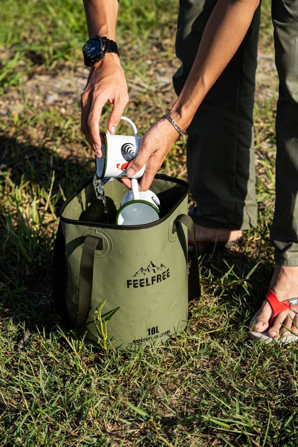 FEELFREE FOLDABLE WASH BASIN Portable foldable water bucket