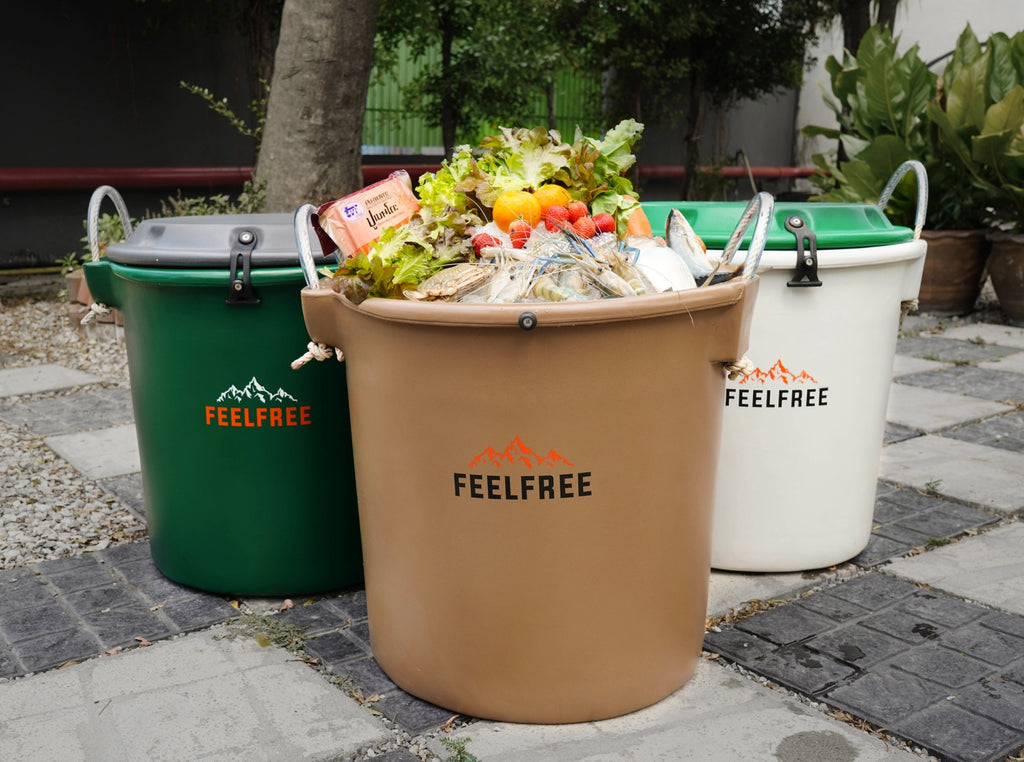 FEELFREE INNER BIN Ice bucket, cold storage bucket, fresh food or beverage container, can keep cold for 7-10 days, capacity 50L