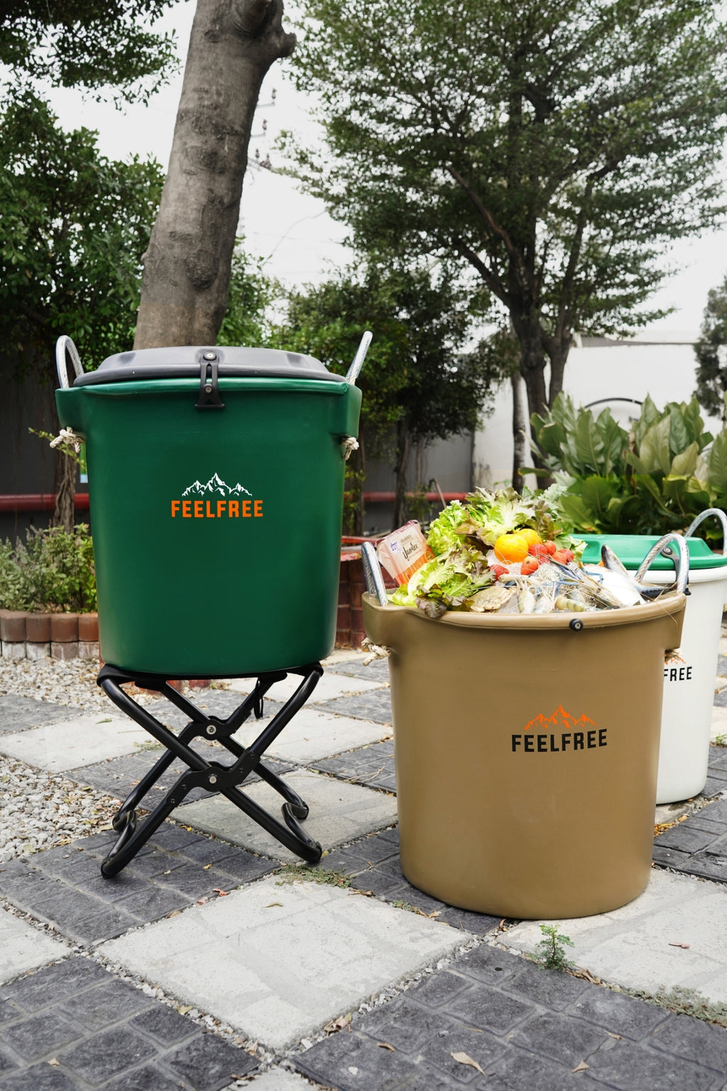 FEELFREE INNER BIN Ice bucket, cold storage bucket, fresh food or beverage container, can keep cold for 7-10 days, capacity 50L