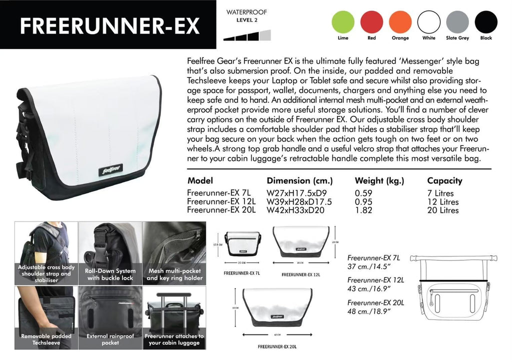 กระเป๋ากันน้ำ พรีเมี่ยม FEELFREE FREERUNNER EX