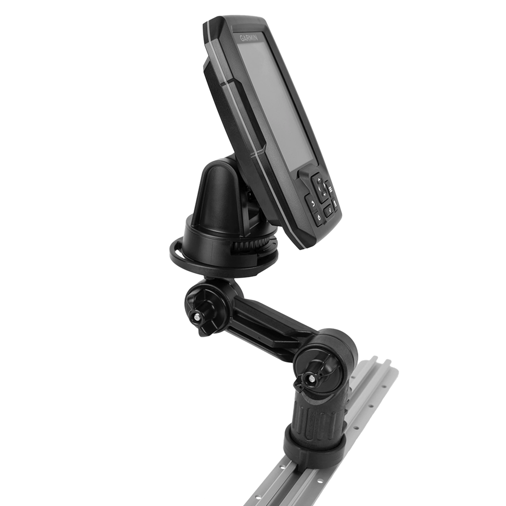 Round Base Fish Finder Mount with Track Mounted LockNLoad™ Mounting System