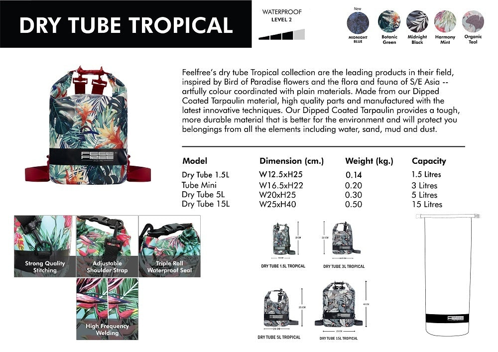 Waterproof bag, waterproof bag, premium TROPICAL TUBE