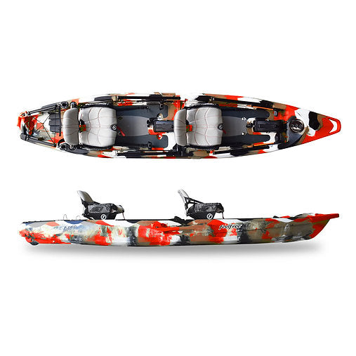 feelfree lure ii tandem overdrive v2 fishing kayak Paddle with a friend or family member LURE II TANDEM OVERDRIVE READY