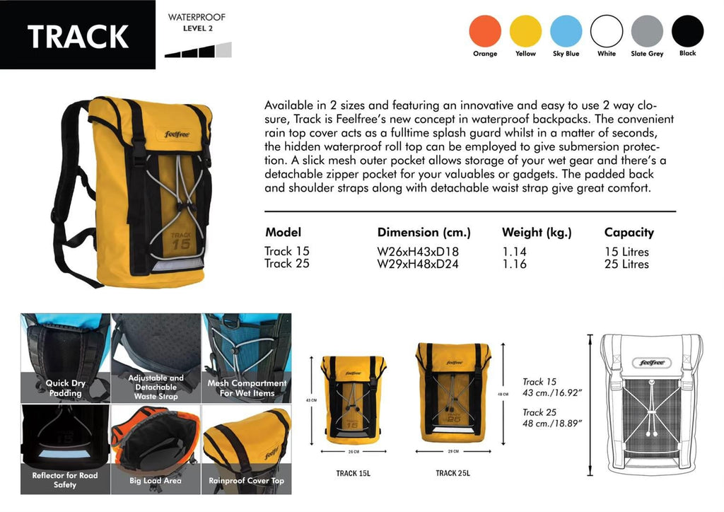 FEELFREE TRACK Premium Waterproof Backpack